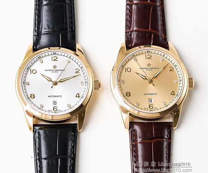 江詩丹頓 Vacheron Constantin LS精品 2018最新火爆款 全自動8215機芯 牛皮錶帶 藍寶石防刮花玻璃 深度防水 男士腕表  wssb4060